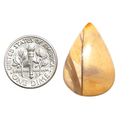 Natural Brecciated Mookaite 17.3x24.6x5.5 mm Pear Shape Polished Gemstone LS158-09217