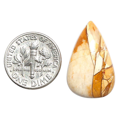 Natural Brecciated Mookaite 15x23.85x6 mm Pear Shape Polished Gemstone LS158-09218
