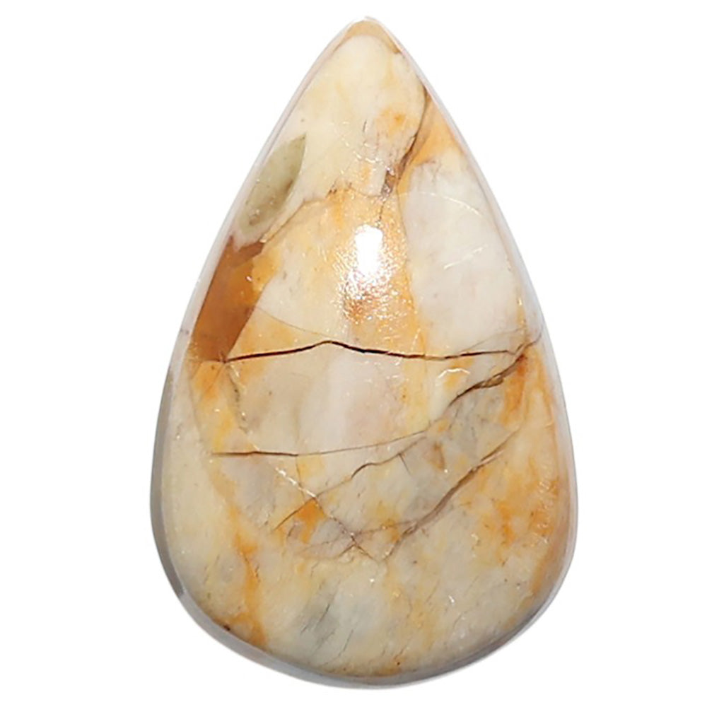 Natural Brecciated Mookaite 15.5x24.35x5.8 mm Pear Shape Polished Gemstone LS158-09219