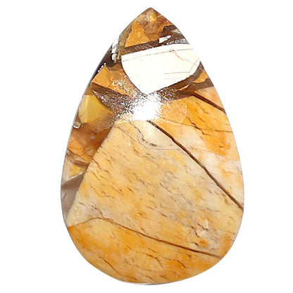 Natural Brecciated Mookaite 15.2x23.1x5.4 mm Pear Shape Polished Gemstone LS158-09220