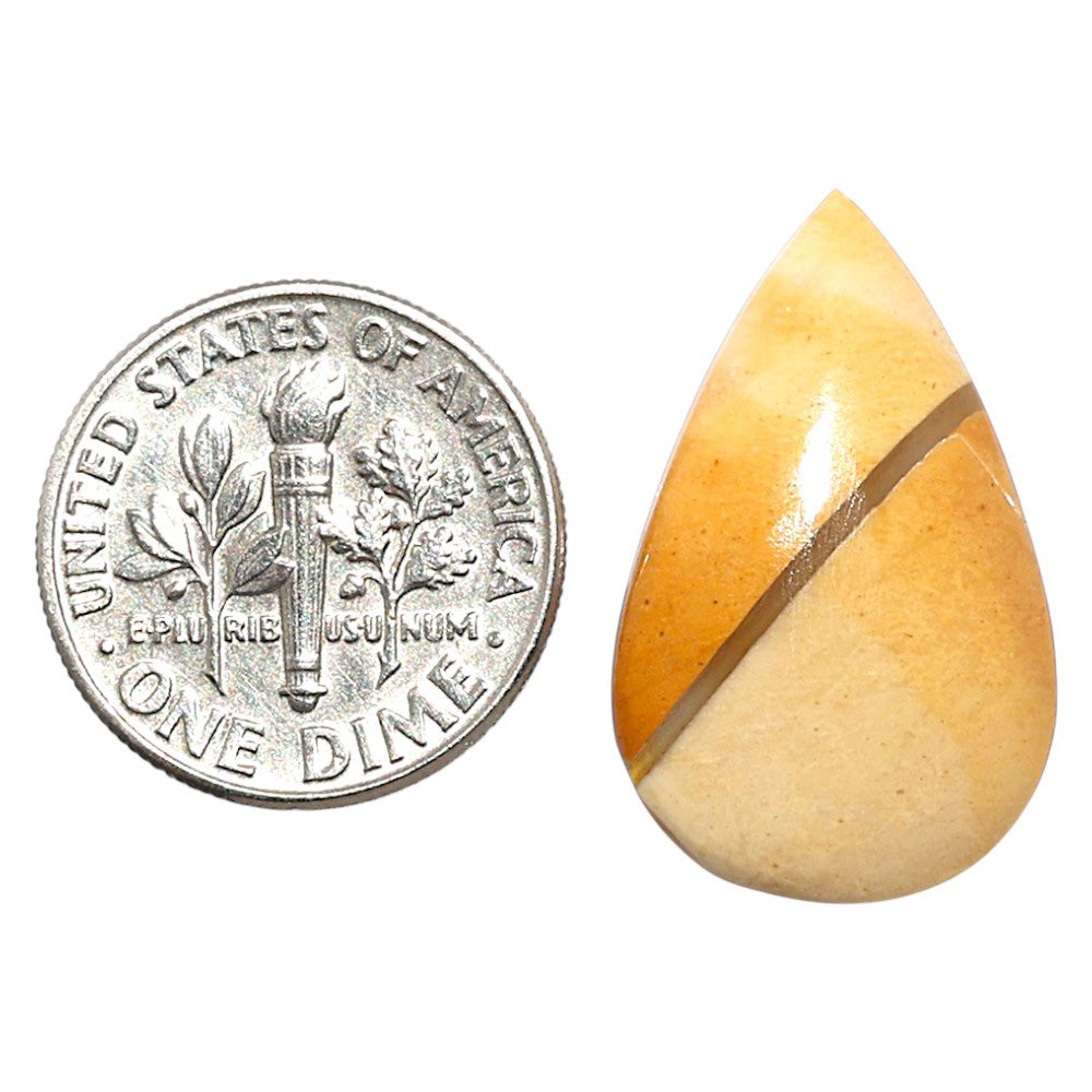 Natural Brecciated Mookaite 15x24.1x5.5 mm Pear Shape Polished Gemstone LS158-09223