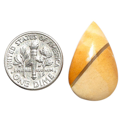 Natural Brecciated Mookaite 15x24.1x5.5 mm Pear Shape Polished Gemstone LS158-09223