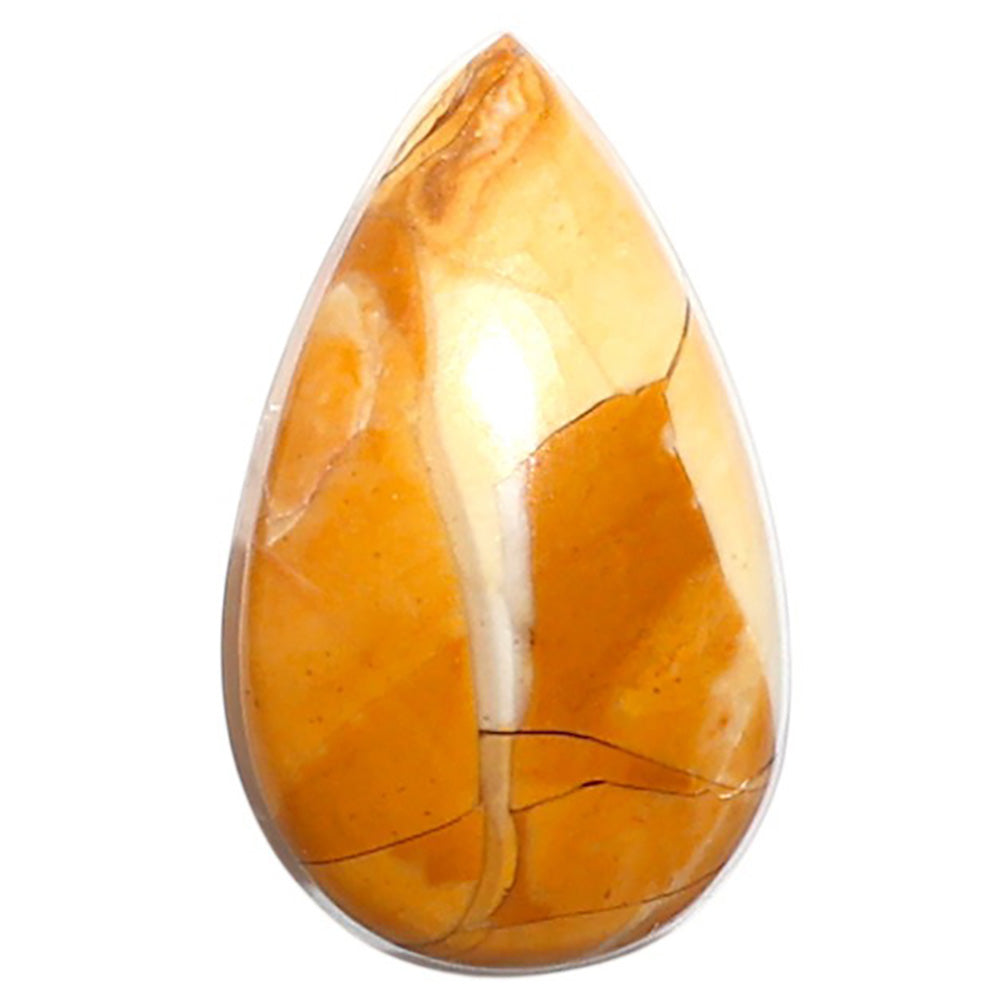 Natural Brecciated Mookaite 12.3x20.5x5 mm Pear Shape Polished Gemstone LS158-09224