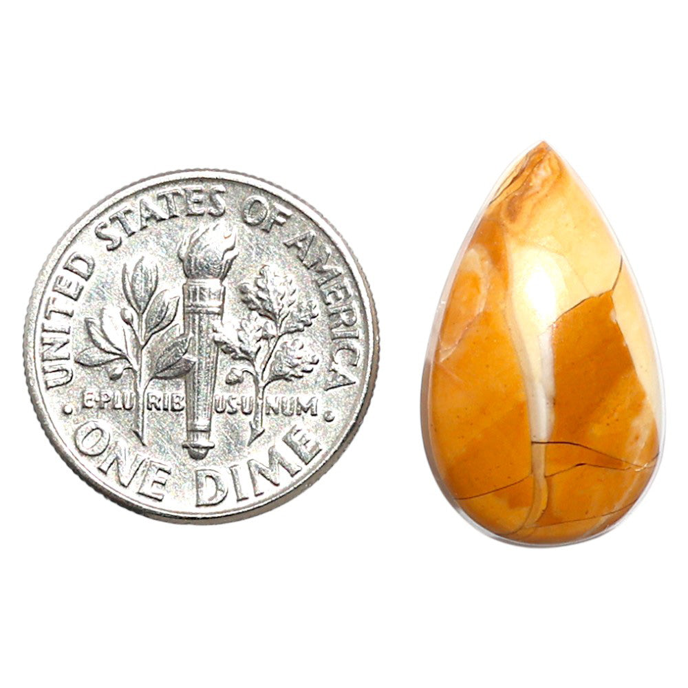 Natural Brecciated Mookaite 12.3x20.5x5 mm Pear Shape Polished Gemstone LS158-09224