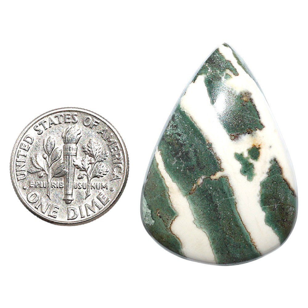 Natural Larsonite Jasper 23.5x33.5x6 mm Pear Shape Polished Gemstone LS159-09251