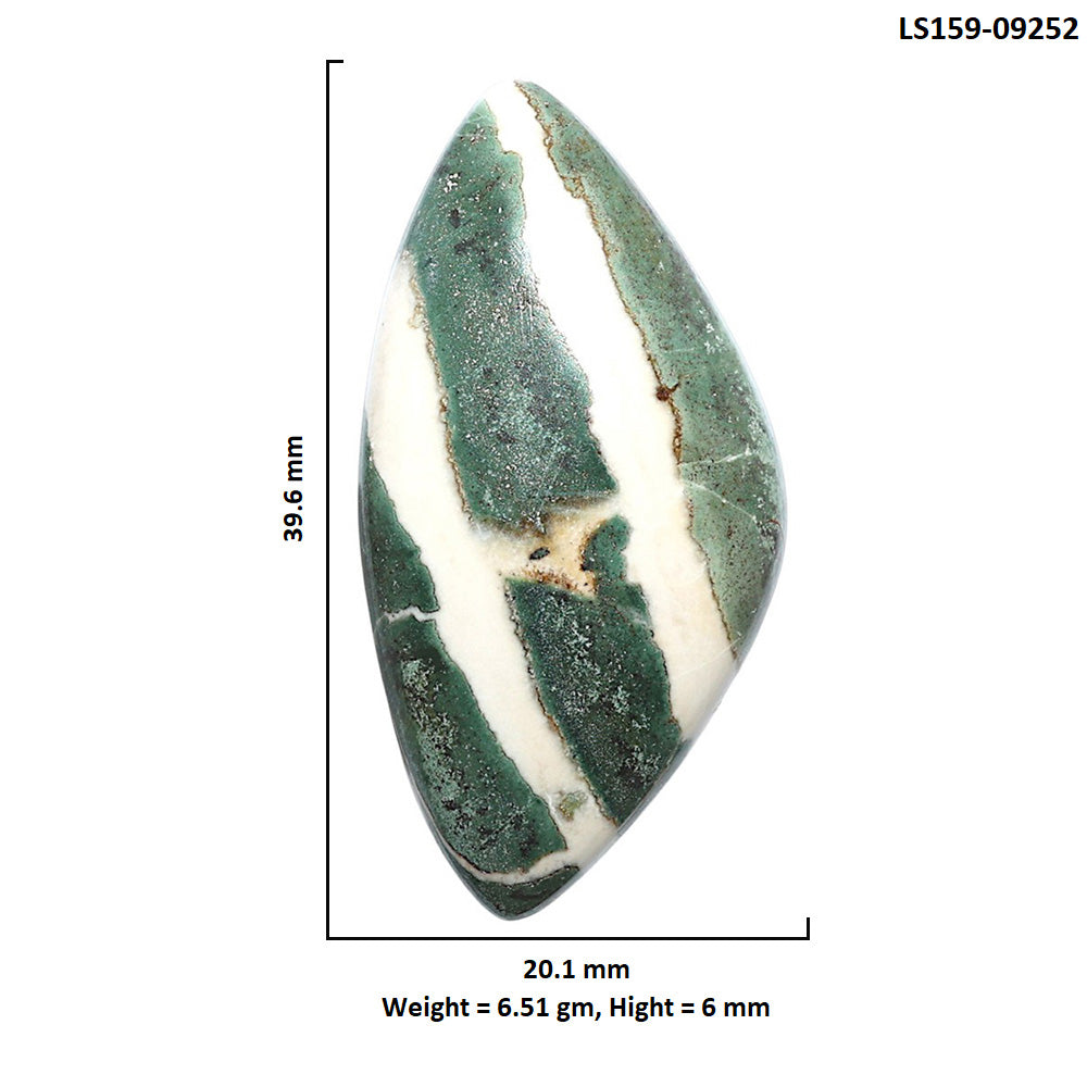 Natural Larsonite Jasper 20.1x39.6x6 mm Fancy Shape Polished Gemstone LS159-09252