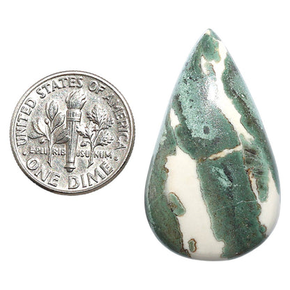 Natural Larsonite Jasper 19.2x33x5.5 mm Pear Shape Polished Gemstone LS159-09254