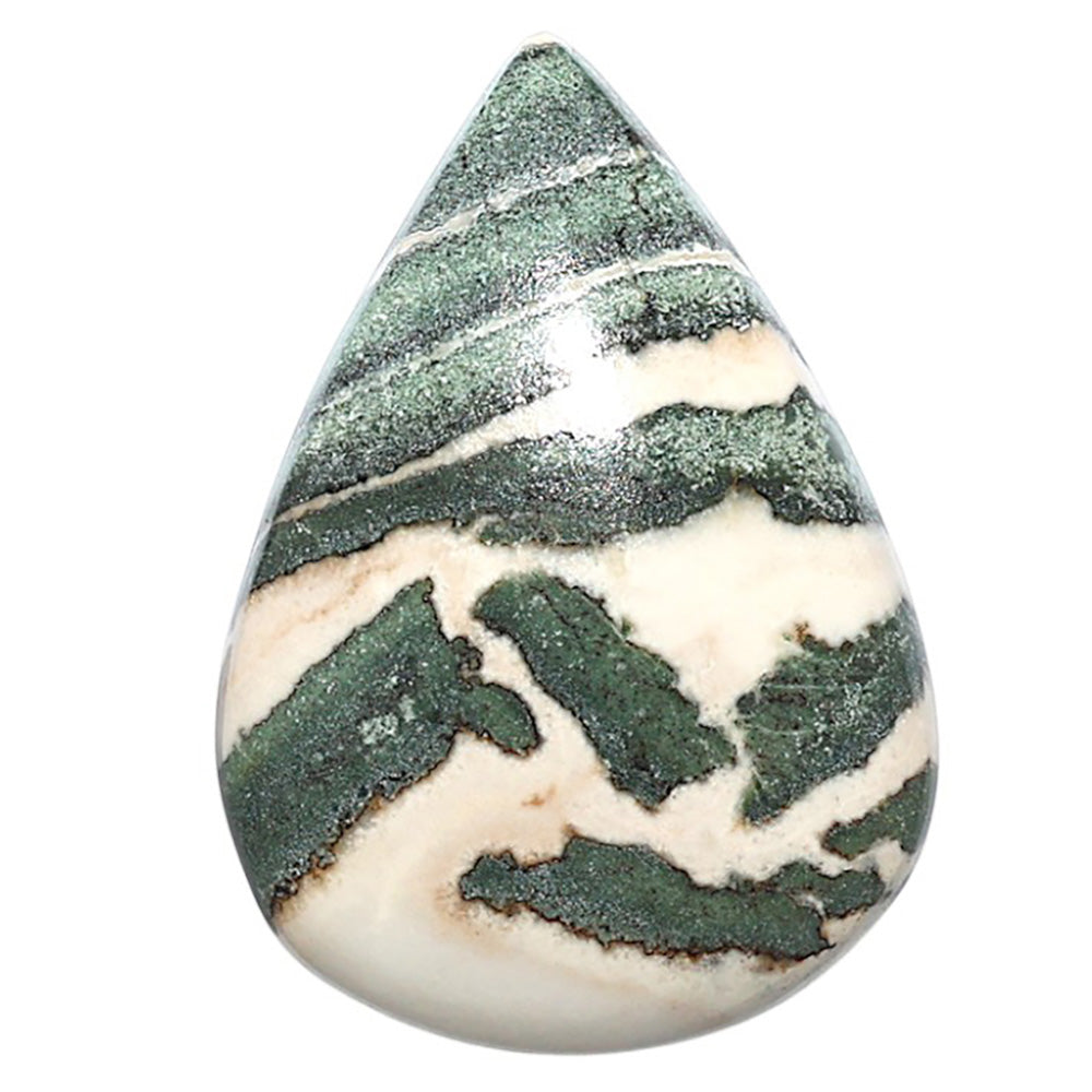 Natural Larsonite Jasper 21.1x30.15x5 mm Pear Shape Polished Gemstone LS159-09255