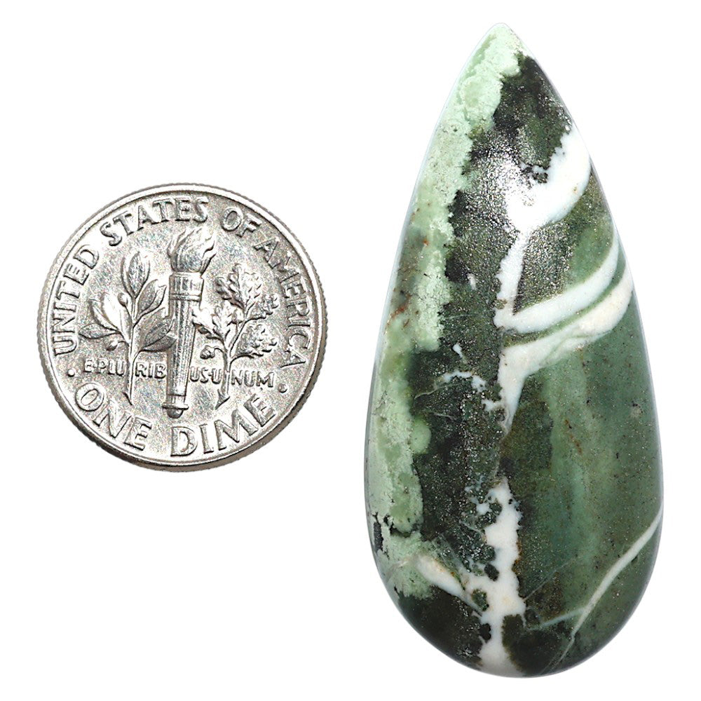 Natural Larsonite Jasper 18.3x40x5.5 mm Pear Shape Polished Gemstone LS159-09257