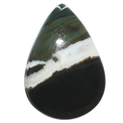 Natural Larsonite Jasper 22.8x32.7x6 mm Pear Shape Polished Gemstone LS159-09258