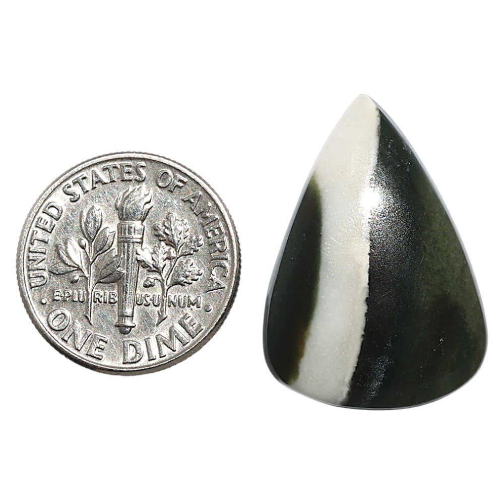 Natural Larsonite Jasper 17.8x25.15x5.5 mm Pear Shape Polished Gemstone LS159-09259