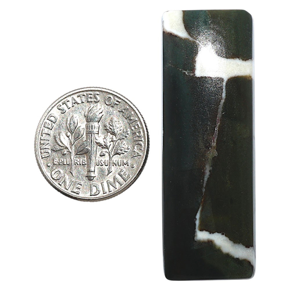 Natural Larsonite Jasper 14.5x41.5x6 mm Baguette Shape Polished Gemstone LS159-09260