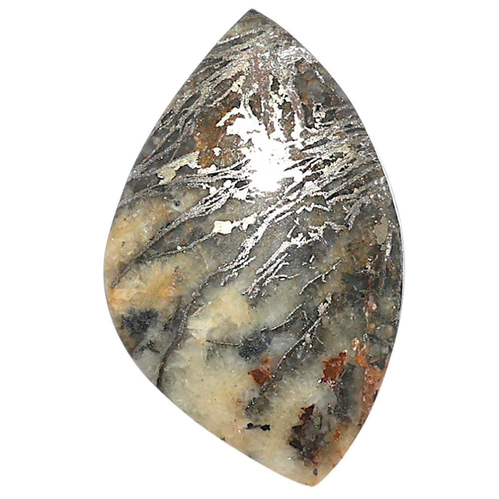 Natural Feder Pyrite 21.55x34.1x5 mm Fancy Shape Polished Gemstone LS160-09262