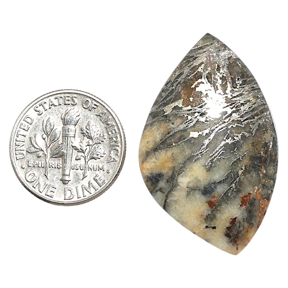 Natural Feder Pyrite 21.55x34.1x5 mm Fancy Shape Polished Gemstone LS160-09262
