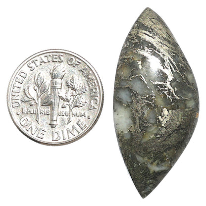 Natural Feder Pyrite 15.9x35x5 mm Fancy Shape Polished Gemstone LS160-09265