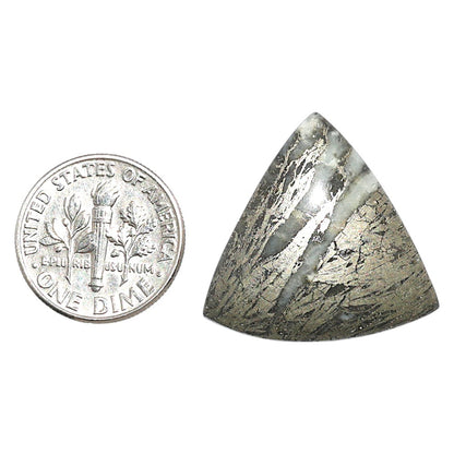 Natural Feder Pyrite 23.9x24.6x4.5 mm Fancy Shape Polished Gemstone LS160-09266