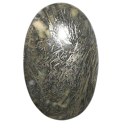 Natural Feder Pyrite 16.5x25.6x5 mm Oval Shape Polished Gemstone LS160-09274
