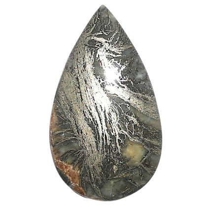 Natural Feder Pyrite 15.8x27.35x4.6 mm Pear Shape Polished Gemstone LS160-09279
