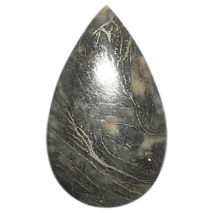 Natural Feder Pyrite 14.2x23.8x4 mm Pear Shape Polished Gemstone LS160-09284
