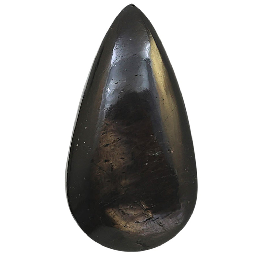 Natural Hypersthene 18.5x34.7x7 mm Pear Shape Polished Gemstone LS161-09289