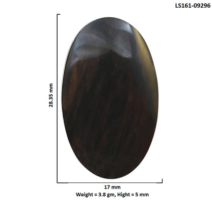 Natural Hypersthene 17x28.35x5 mm Oval Shape Polished Gemstone LS161-09296