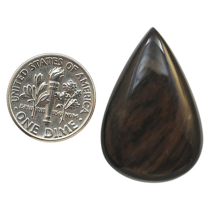 Natural Hypersthene 20.5x31.15x5 mm Pear Shape Polished Gemstone LS161-09297
