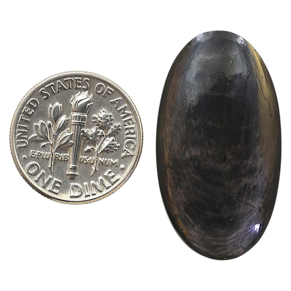 Natural Hypersthene 16.8x30.6x4.5 mm Oval Shape Polished Gemstone LS161-09300