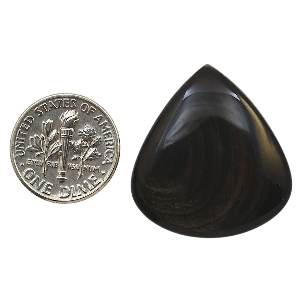Natural Hypersthene 26x28x5.7 mm Heart Shape Polished Gemstone LS161-09301