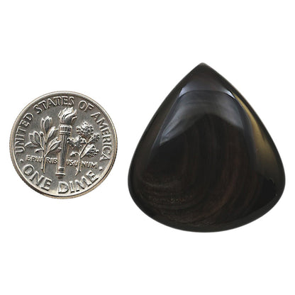 Natural Hypersthene 26x28x5.7 mm Heart Shape Polished Gemstone LS161-09301