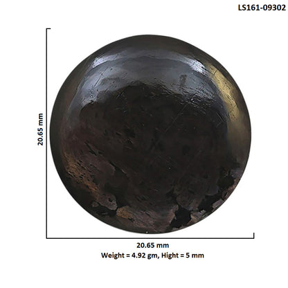 Natural Hypersthene 20.65x20.65x5 mm Round Shape Polished Gemstone LS161-09302