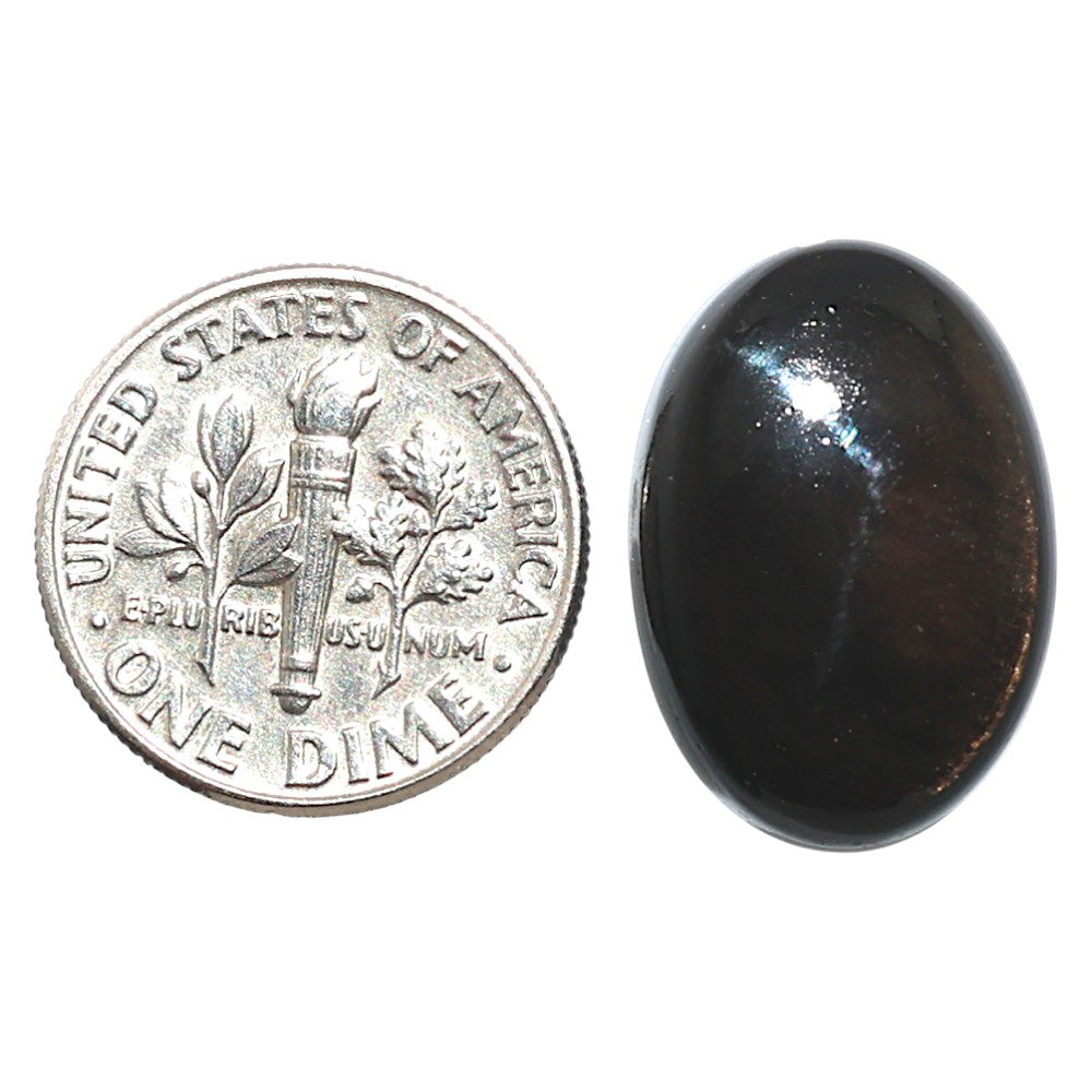 Natural Hypersthene 13.8x19.6x5.5 mm Oval Shape Polished Gemstone LS161-09304