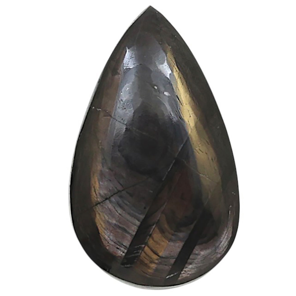 Natural Hypersthene 12.7x21.2x5 mm Pear Shape Polished Gemstone LS161-09306
