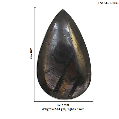 Natural Hypersthene 12.7x21.2x5 mm Pear Shape Polished Gemstone LS161-09306