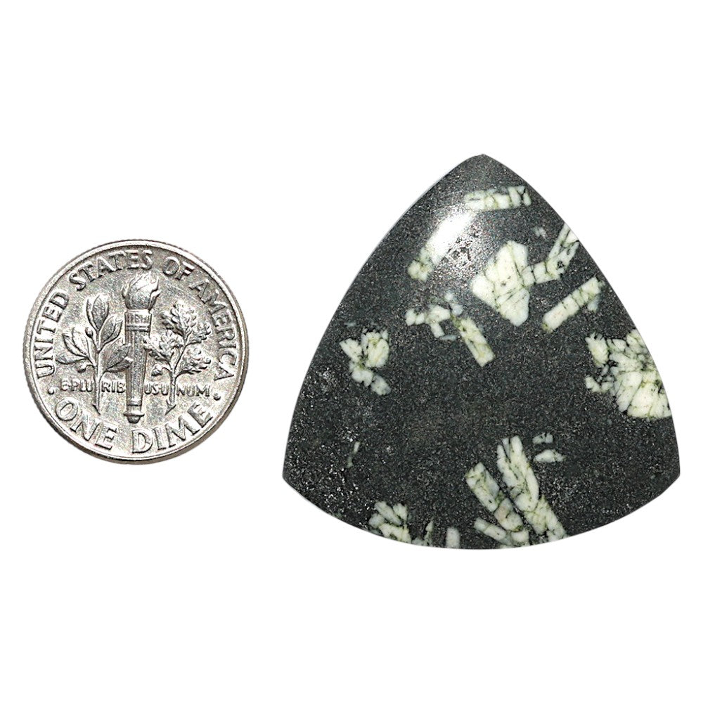 Natural Chinese Writing Stone 31.2x31.6x4.7 mm Fancy Shape Polished Gemstone LS162-09310