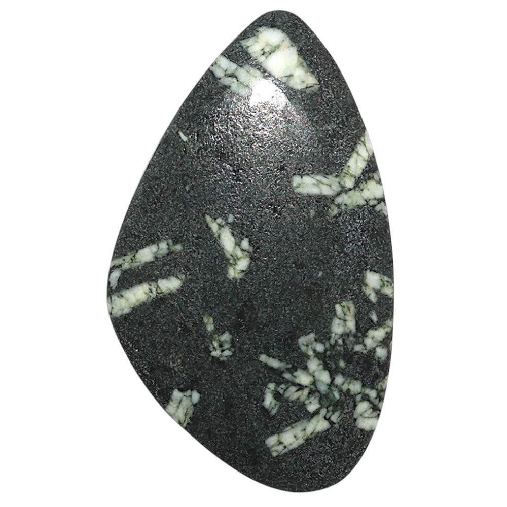 Natural Chinese Writing Stone 22.35x37.45x4.5 mm Fancy Shape Polished Gemstone LS162-09311