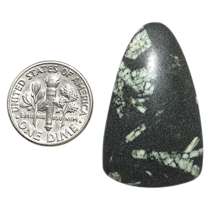 Natural Chinese Writing Stone 20.85x34.4x5 mm Fancy Shape Polished Gemstone LS162-09312