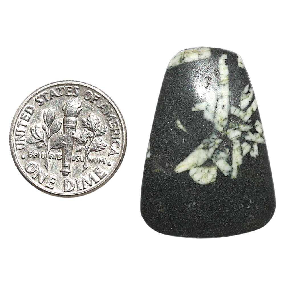Natural Chinese Writing Stone 20.5x29.1x4.5 mm Fancy Shape Polished Gemstone LS162-09313