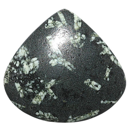 Natural Chinese Writing Stone 33.1x35.5x5.7 mm Heart Shape Polished Gemstone LS162-09320
