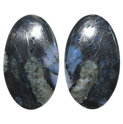 Natural Llanite Blue Opal Crystal Sphere 15x25.35x3.5 mm Oval Shape Polished Gemstone LS163-09322