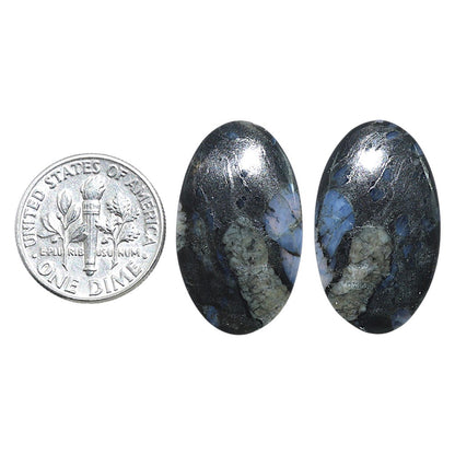 Natural Llanite Blue Opal Crystal Sphere 15x25.35x3.5 mm Oval Shape Polished Gemstone LS163-09322