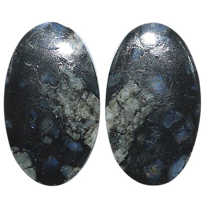 Natural Llanite Blue Opal Crystal Sphere 14.6x24.85x3.5 mm Oval Shape Polished Gemstone LS163-09323