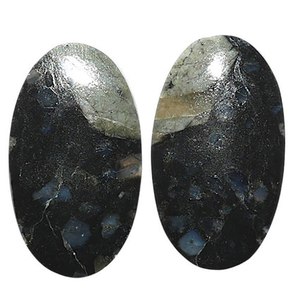 Natural Llanite Blue Opal Crystal Sphere 13.2x23x3.5 mm Oval Shape Polished Gemstone LS163-09326