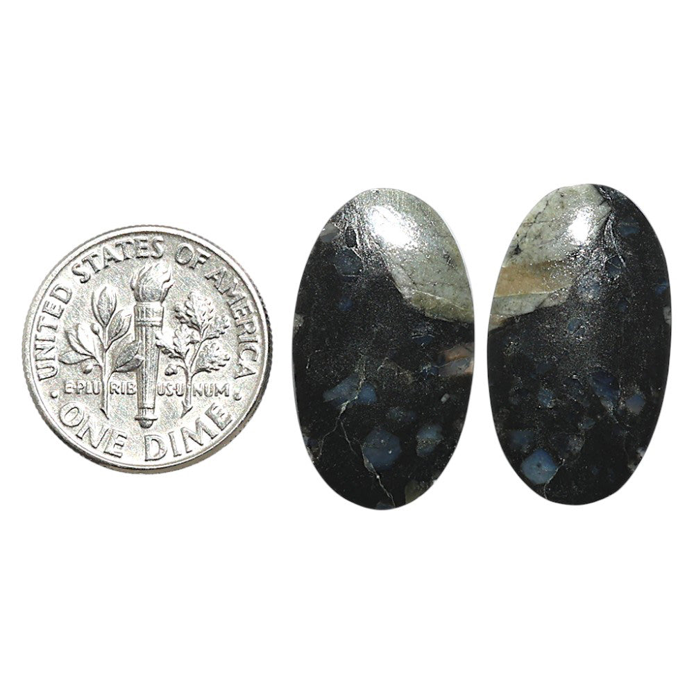 Natural Llanite Blue Opal Crystal Sphere 13.2x23x3.5 mm Oval Shape Polished Gemstone LS163-09326