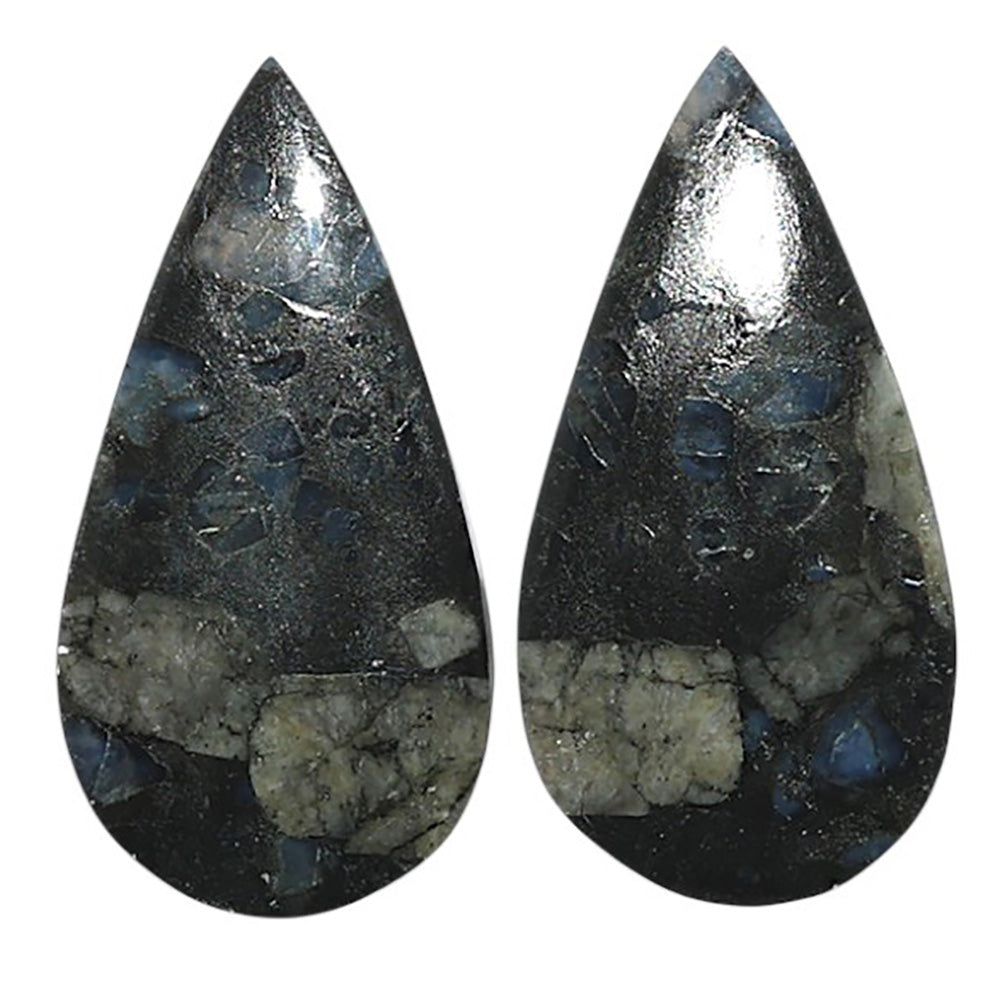 Natural Llanite Blue Opal Crystal Sphere 12.8x25x3.5 mm Pear Shape Polished Gemstone LS163-09328