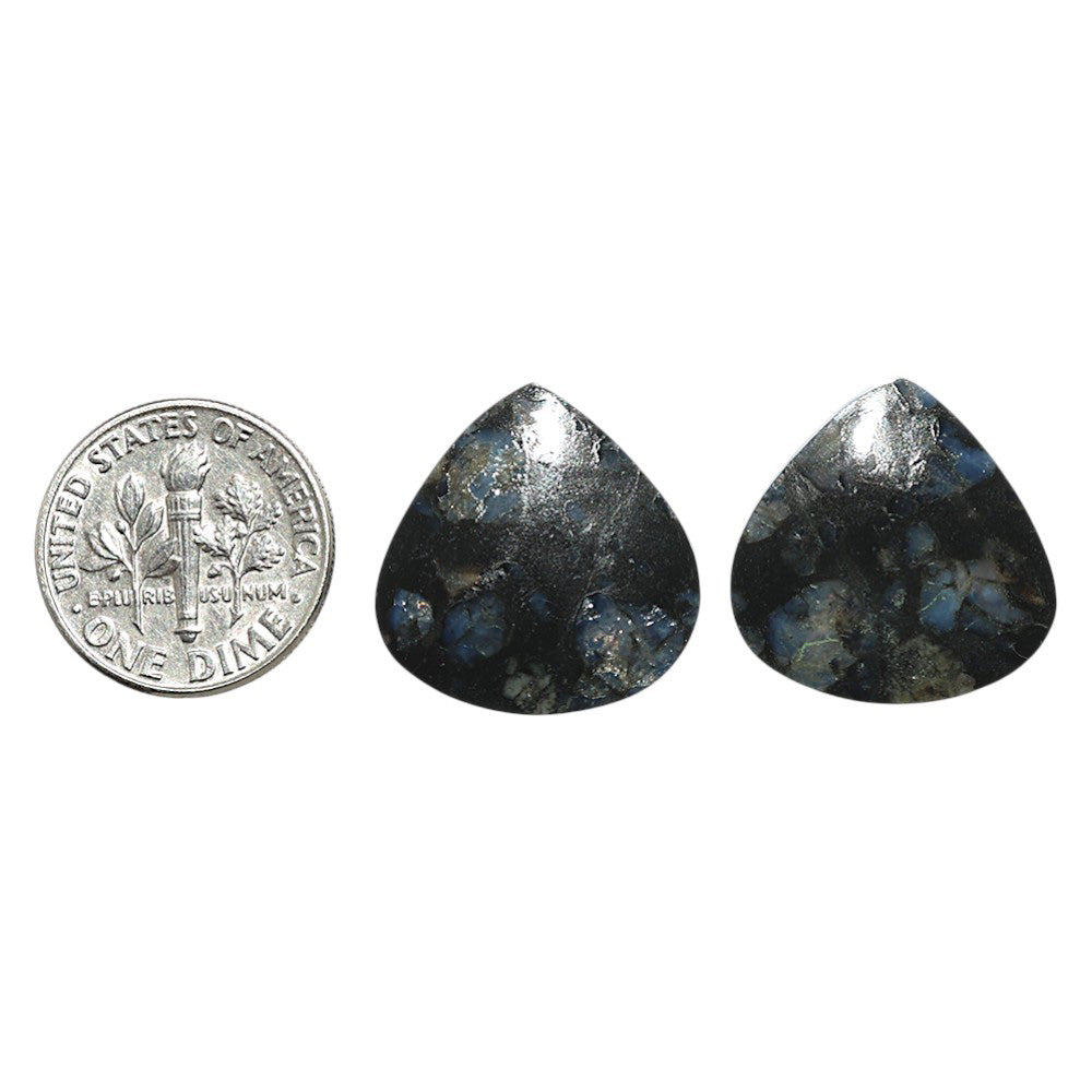 Natural Llanite Blue Opal Crystal Sphere 19.5x19.5x3.7 mm Heart Shape Polished Gemstone LS163-09333
