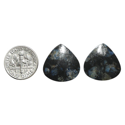 Natural Llanite Blue Opal Crystal Sphere 19.5x19.5x3.7 mm Heart Shape Polished Gemstone LS163-09333
