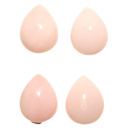Natural Pink Opal 8x10x4 mm Pear Shape Polished Gemstone Set of 4 LS166-09474
