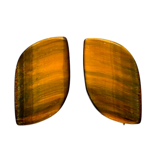 Blue Tiger Eye Pair 14x25x4 mm Fancy Shape Polished Gemstone LS17-04206