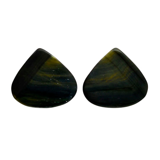 Blue Tiger Eye Pair 20.5x22.2x4 mm Heart Shape Polished Gemstone LS17-04211