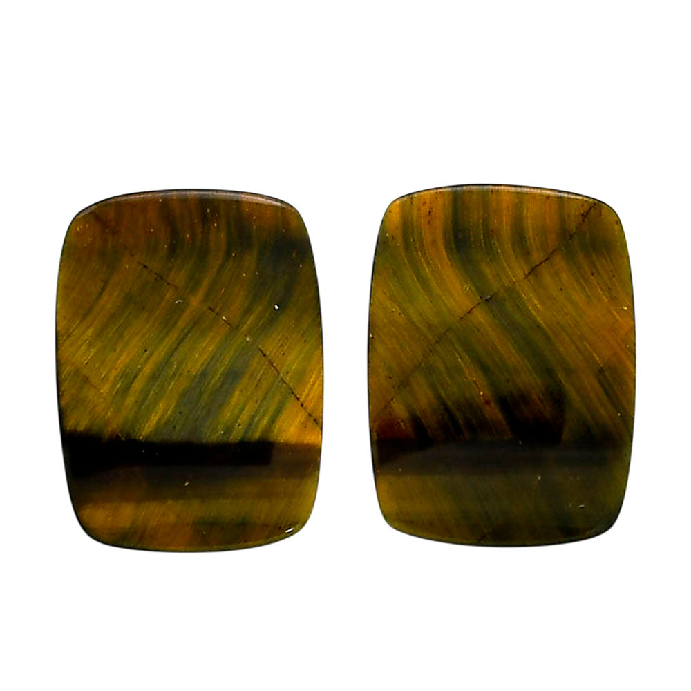 Blue Tiger Eye Pair 18.2x24.6x4 mm Cushion Shape Polished Gemstone LS17-04213